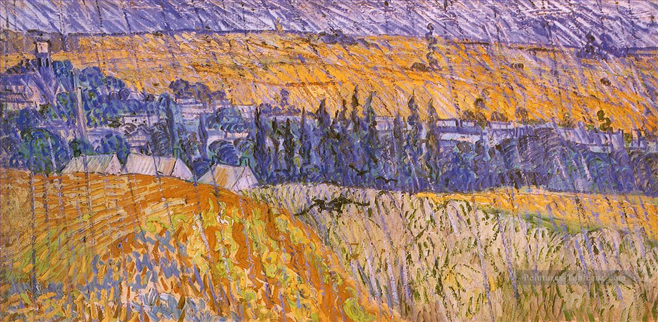Paysage sous la pluie Vincent van Gogh Peintures à l'huile